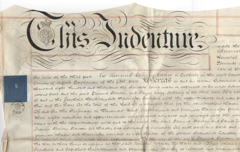 Conveyance of Lonely Farm 1837