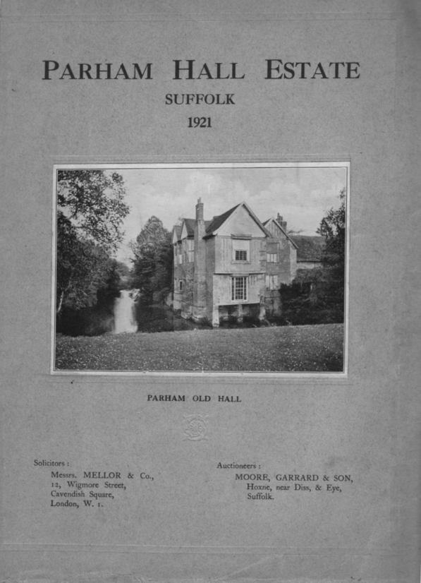 Parham Hall Estate Sale Particulars - Cover